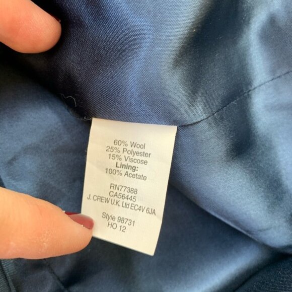 J.Crew navy wool pea coat - Picture 3 of 6